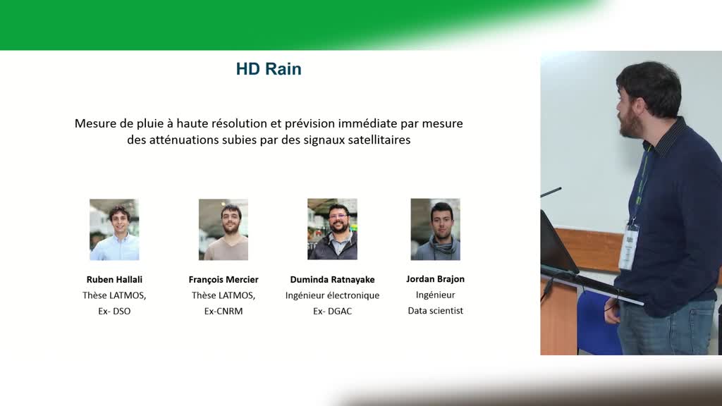 La mesure de l'atténuation des signaux satellites de télévision pour quantifier les pluies