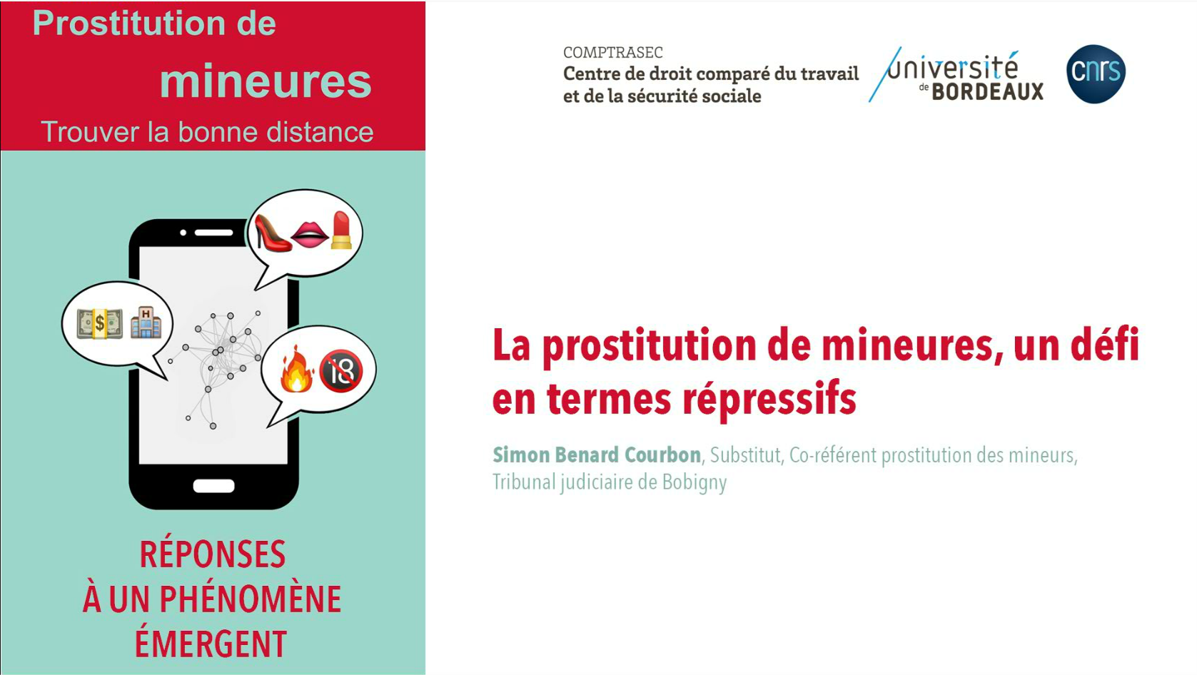 La prostitution de mineures, un défi en termes répressifs