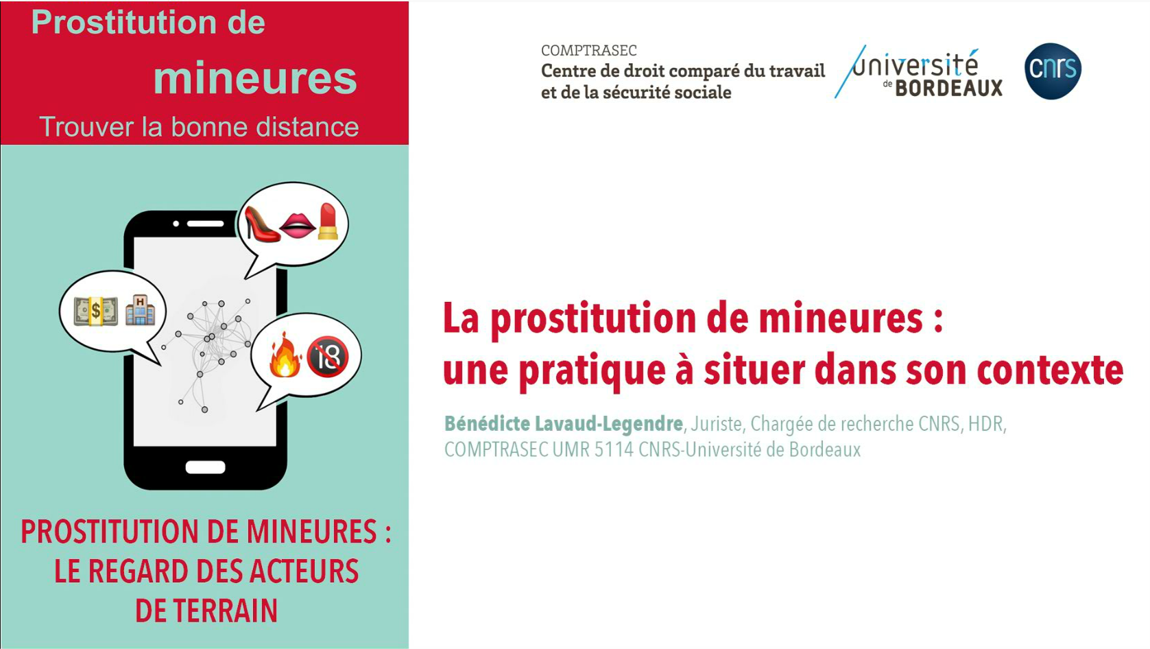 La prostitution de mineures : une pratique à situer dans son contexte