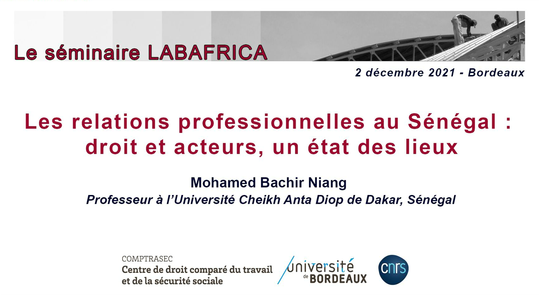 Les relations professionnelles au Sénégal : droit et acteurs, un état des lieux