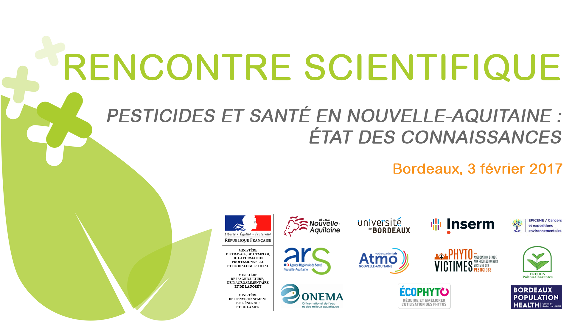 Pesticides et Santé : connaissances actuelles et recherches en cours en région / Débat