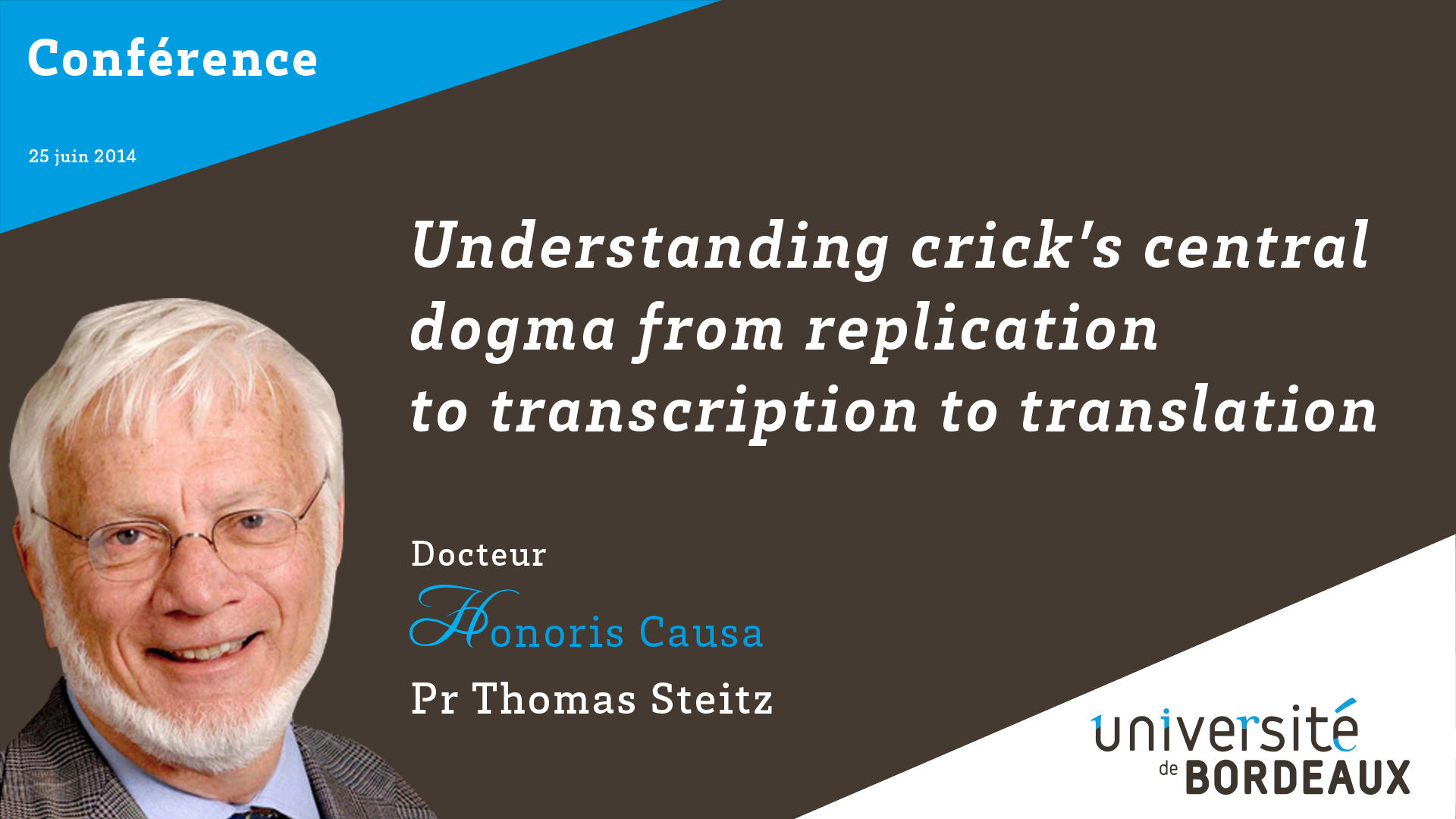 Understanding Crick's central dogma : from replication to transcription to translation