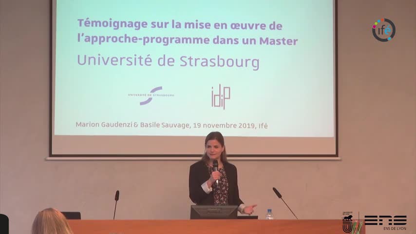 Témoignage sur la mise en œuvre de l’approche-programme dans un Master à l’Université de Strasbourg