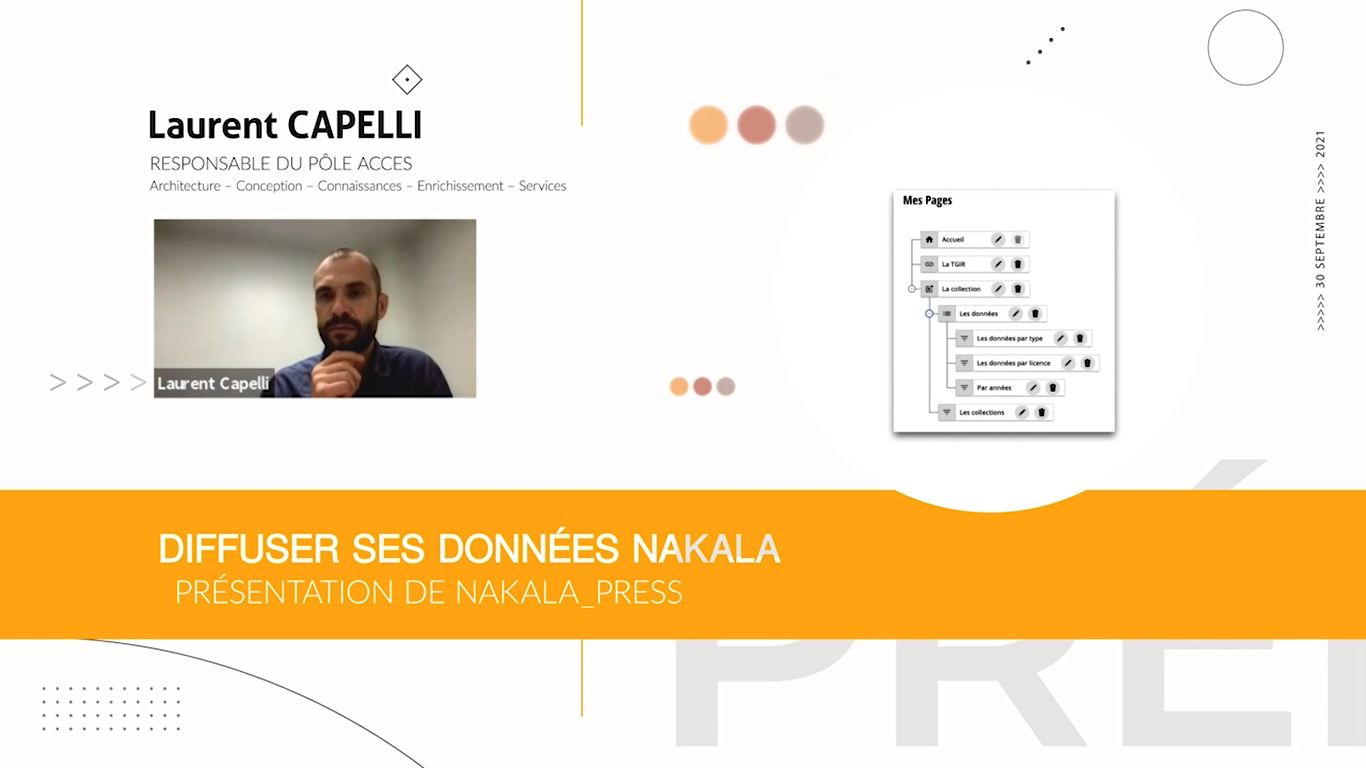 Module 5 Diffuser ses données avec NAKALA_PRESS - Présentation, Laurent Capelli