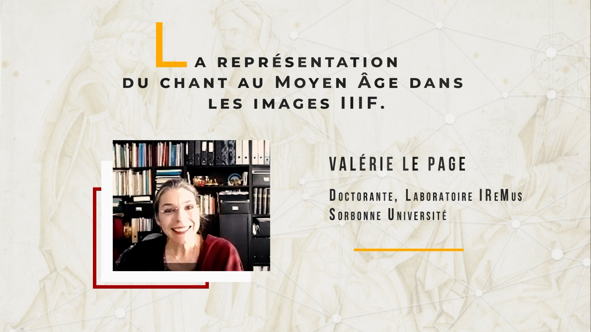 Rendez-vous IIIF 360 - Valerie Nunes - Le Page "La représentation du chant au Moyen Âge dans les images IIIF"