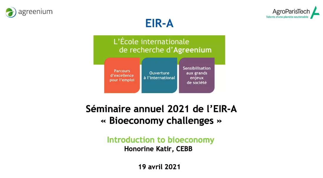 Introduction à la bioeconomie (Honorine Katir, CEBB)