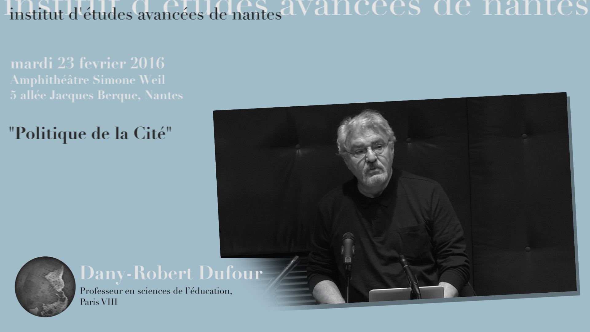 Dany Robert Dufour : "Politique de la Cité"