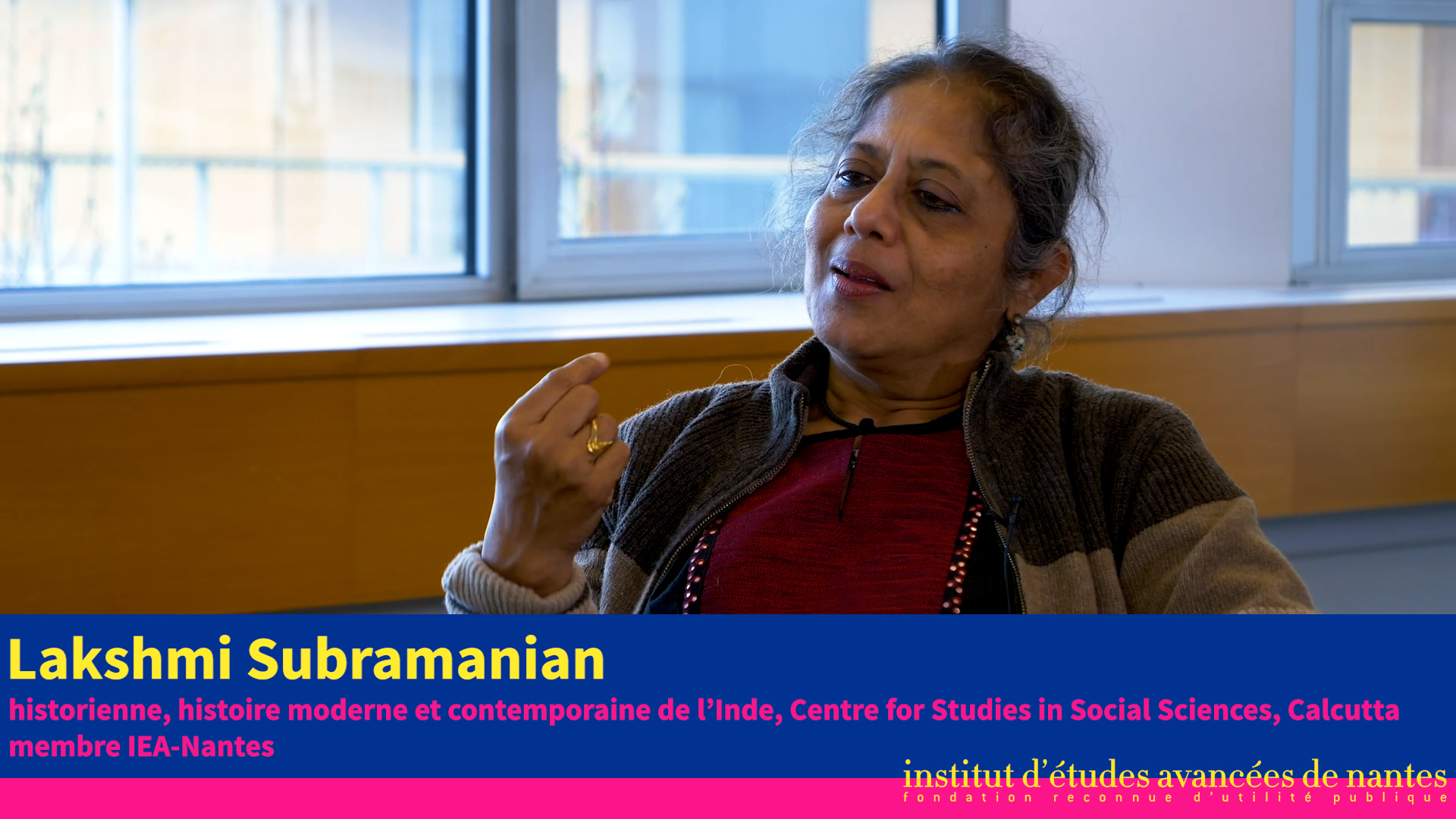 Lakshmi Subramanian, membre de l'Institut d'études avancées de Nantes