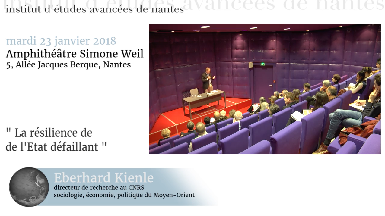 Conférence #181 de Eberhard Kienle : " La résilience de l'Etat défaillant "