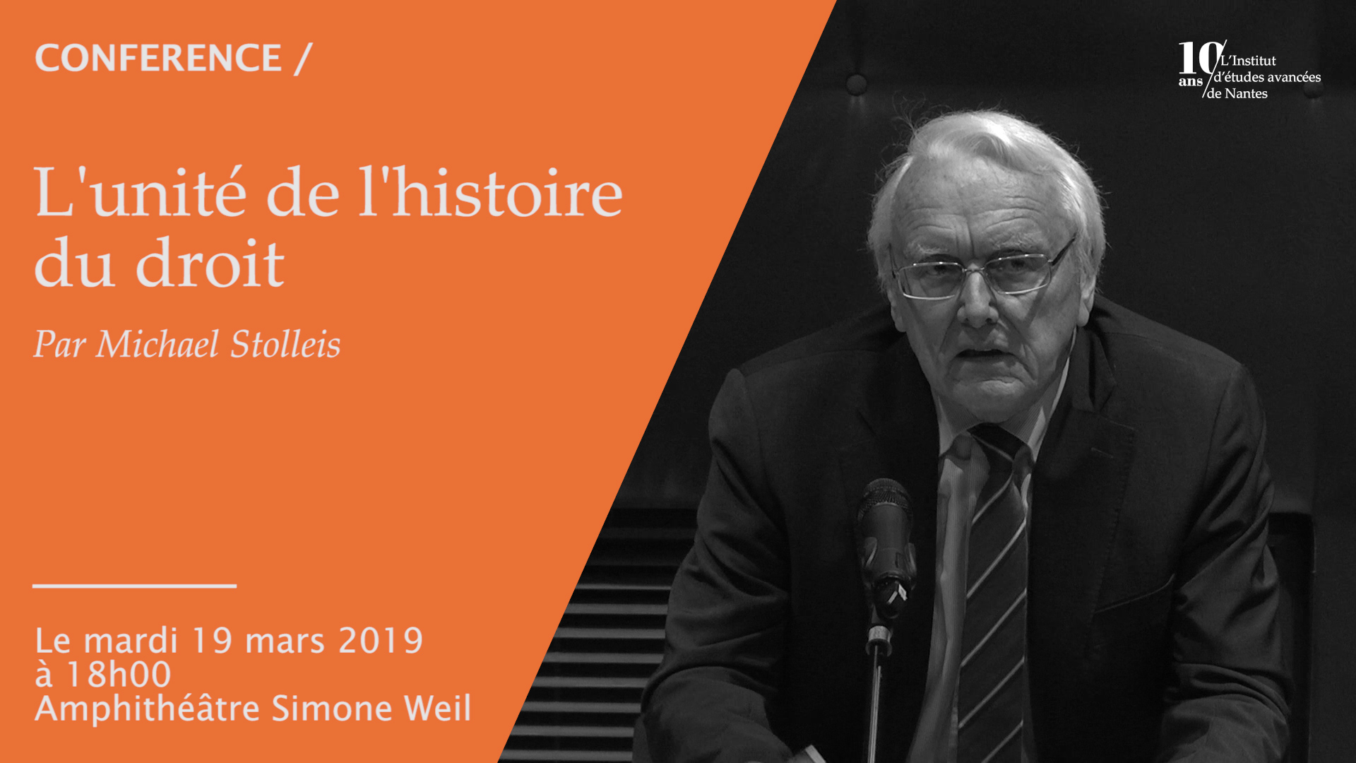 Conférence #199 de Michael Stolleis : " L'unité de l'histoire du droit "