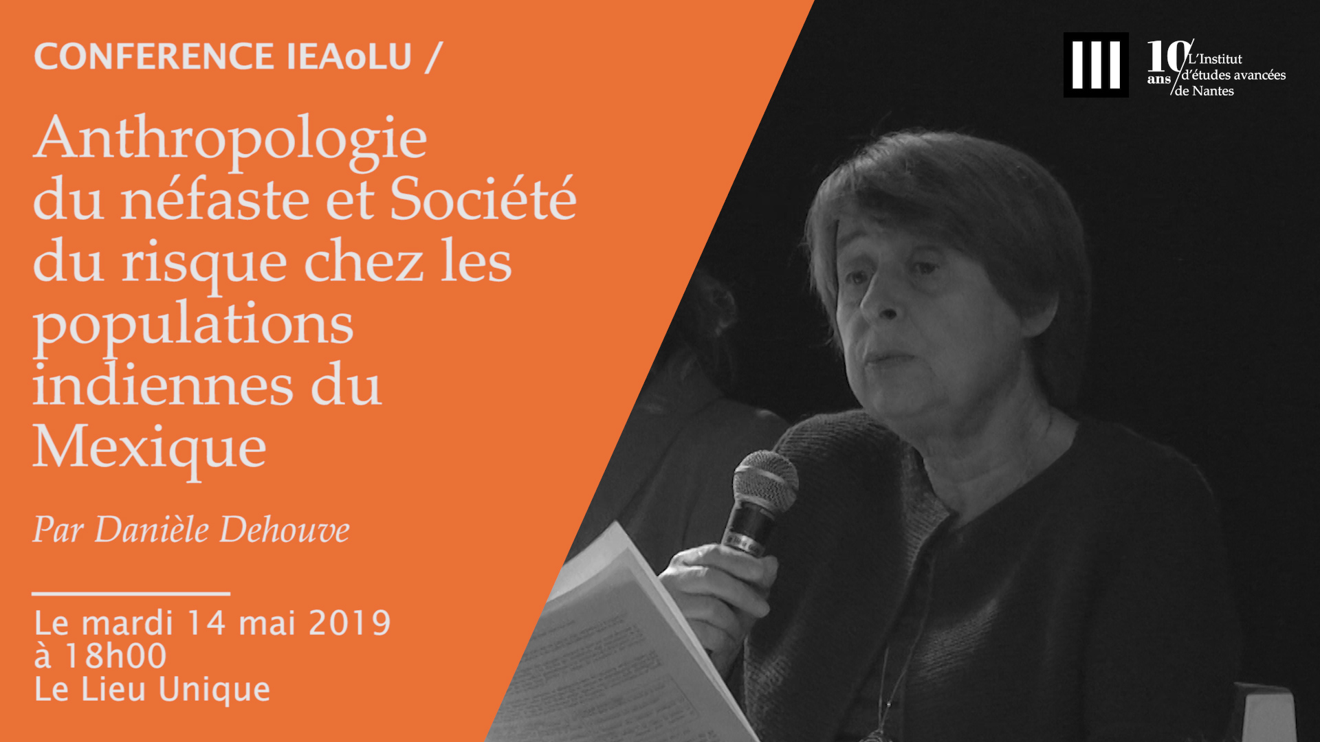 Conférence #202 de Danièle Dehouve : " Anthropologie du néfaste et Société du risque chez les populations indiennes du Mexique "