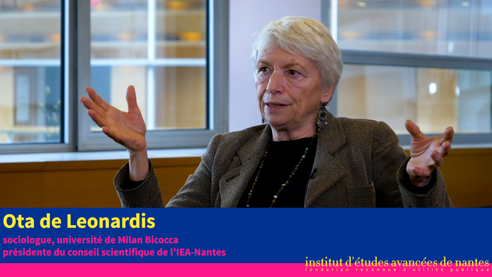 Ota de Leonardis, présidente du conseil scientifique de l'Institut d'études avancées de Nantes