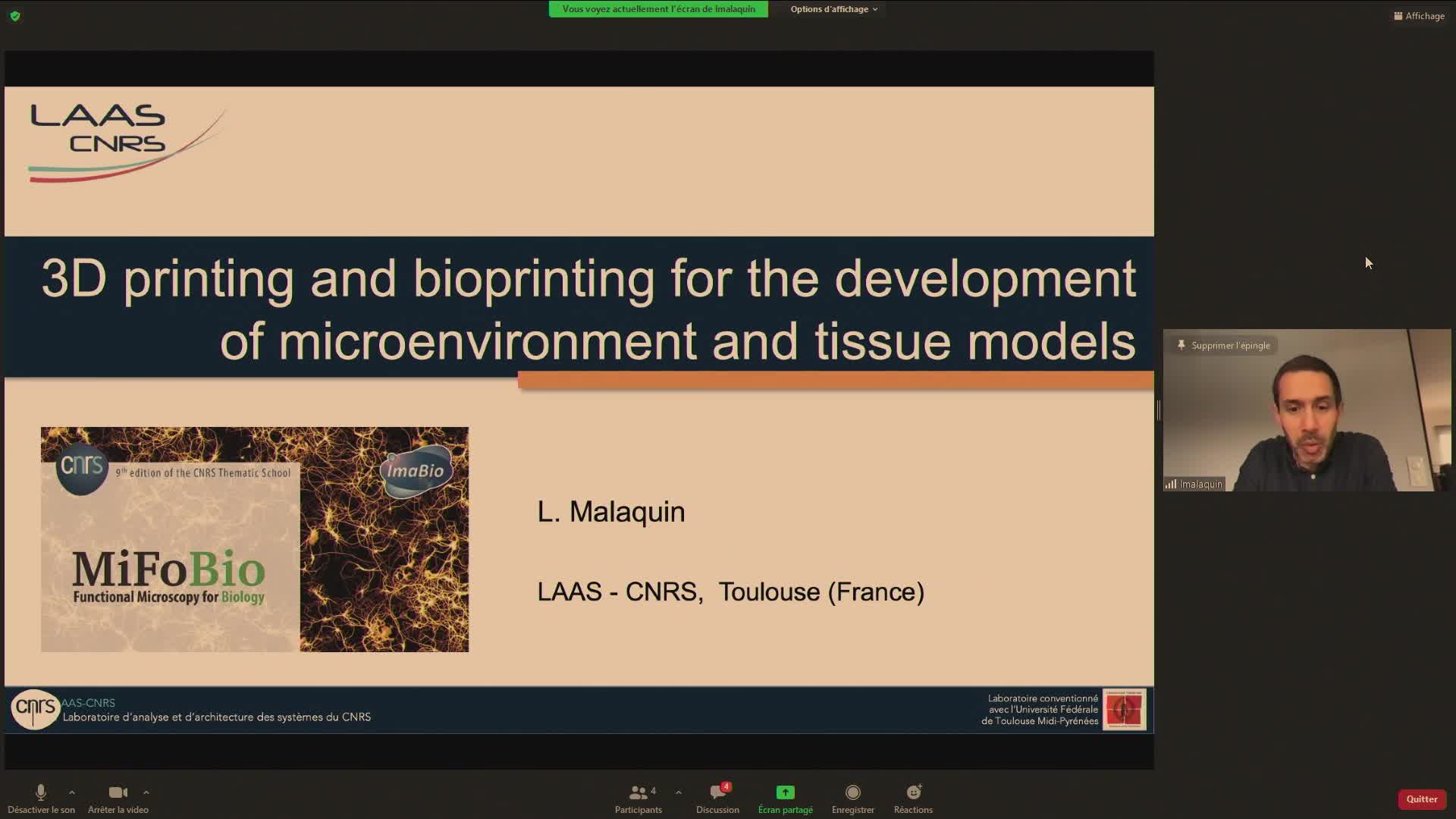 3D printing and bioprinting for the development of microenvironment and tissue models - Laurent Malaquin