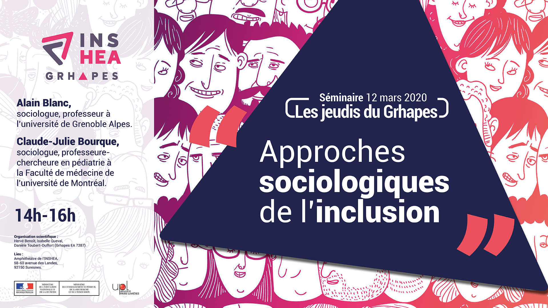 Les jeudis du Grhapes : « Approches sociologiques de l'inclusion »,  Alain Blanc, sociologue