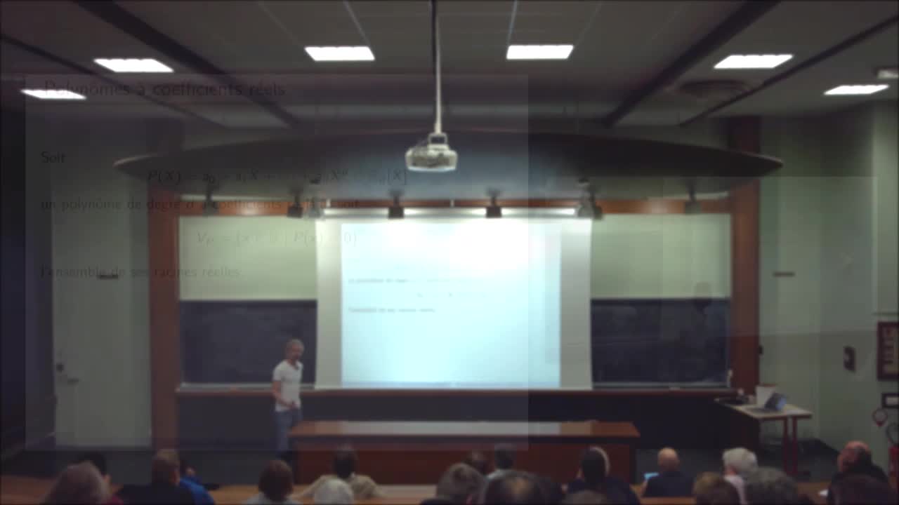 Jean-Yves Welschinger - Polynômes aléatoires et topologie