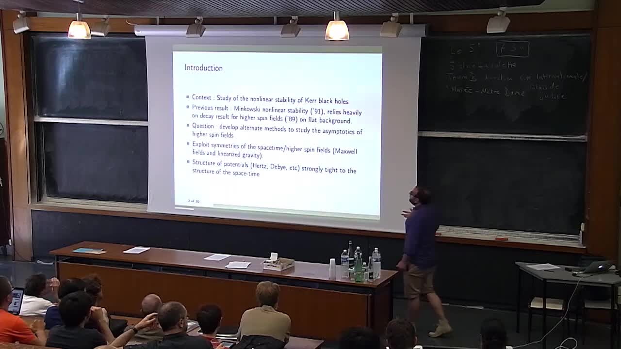 Jérémie Joudioux - Hertz potentials and the decay of higher spin fields