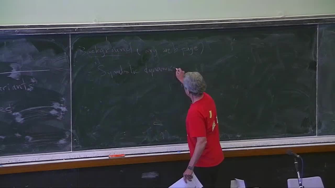 Mike Boyle - Nonnegative matrices : Perron Frobenius theory and related algebra (Part 4)