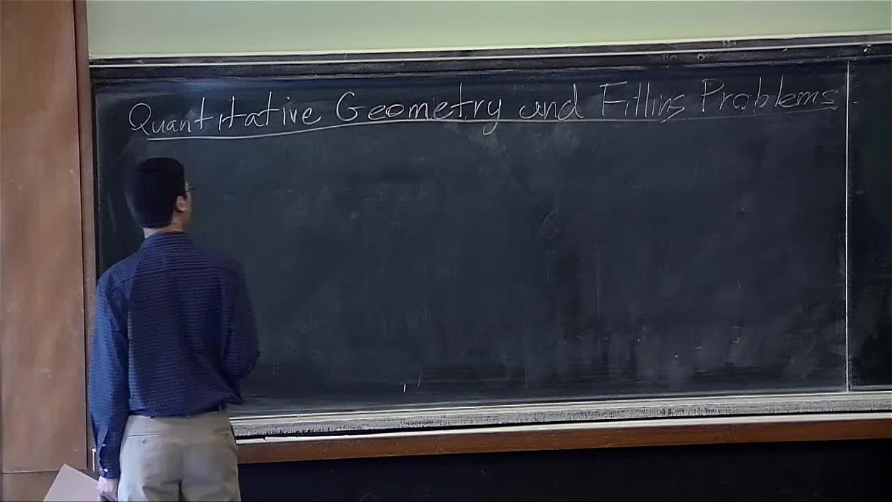 Robert Young - Quantitative geometry and filling problems (Part 1)