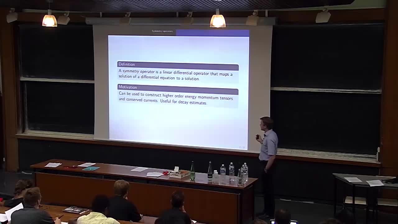 Thomas Backdahl - Symmetry operators, conserved currents and energy momentum tensors