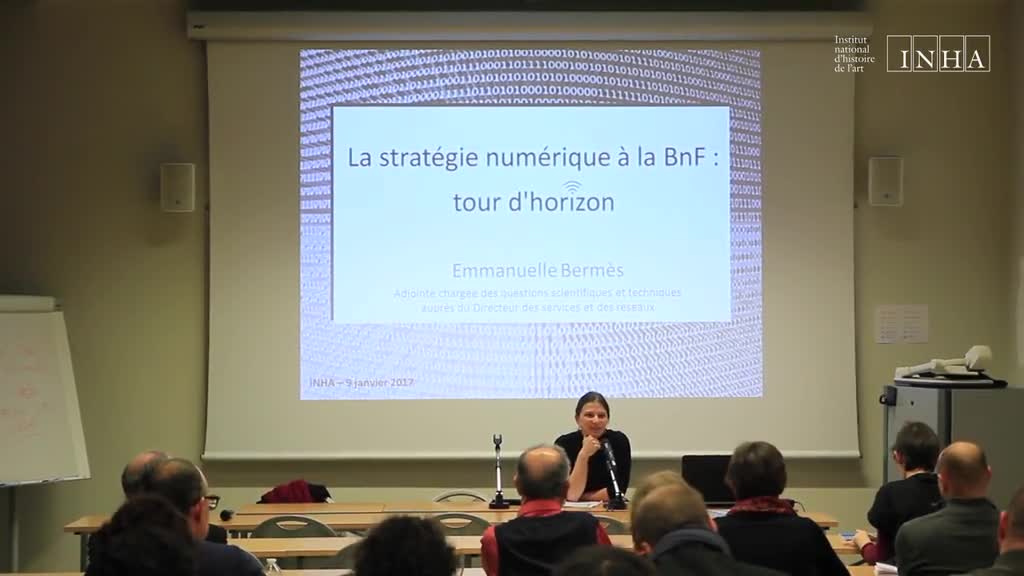 #LundisNum 09/01/17 - Emmanuelle Bermès, la stratégie numérique à la BnF : tour d’horizon