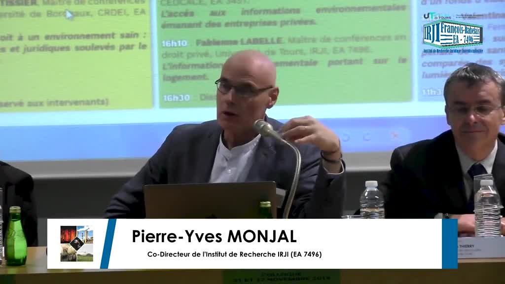 Atteintes à l'environnement et santé : propos introductifs
Pierre-Yves MONJAL