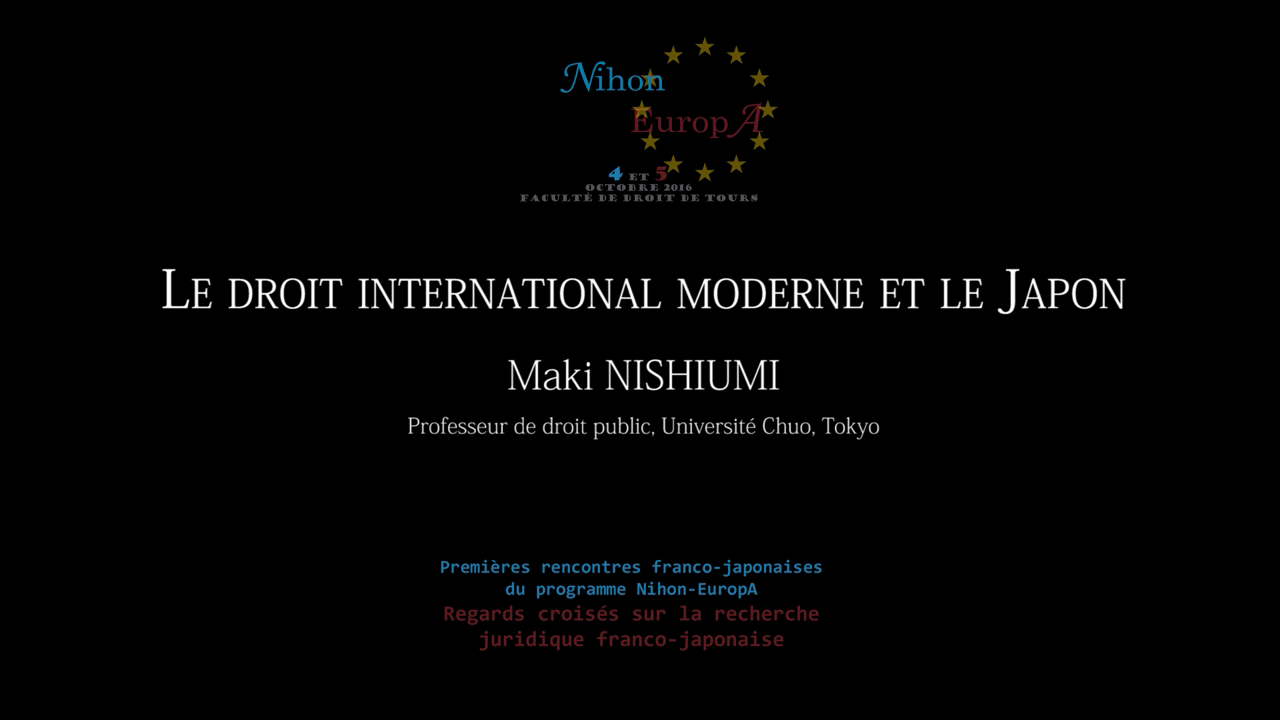 Maki NISHIUMI (Professeur de droit public,
Université Chuo, Tokyo), La politisation de la protection du patrimoine culturel au regard de la convention du patrimoine mondial de l’UNESCO