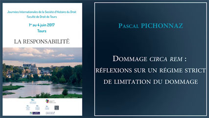 Pascal PICHONNAZ, "Dommage circa rem : réflexions sur un régime strict de limitation du dommage"