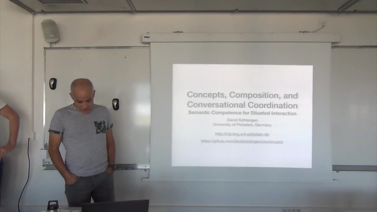 « Concepts, Composition and Conversational Coordination : Semantic Competence for Situated Interaction »  Introduction, Overview - David Schlangen (1/4)