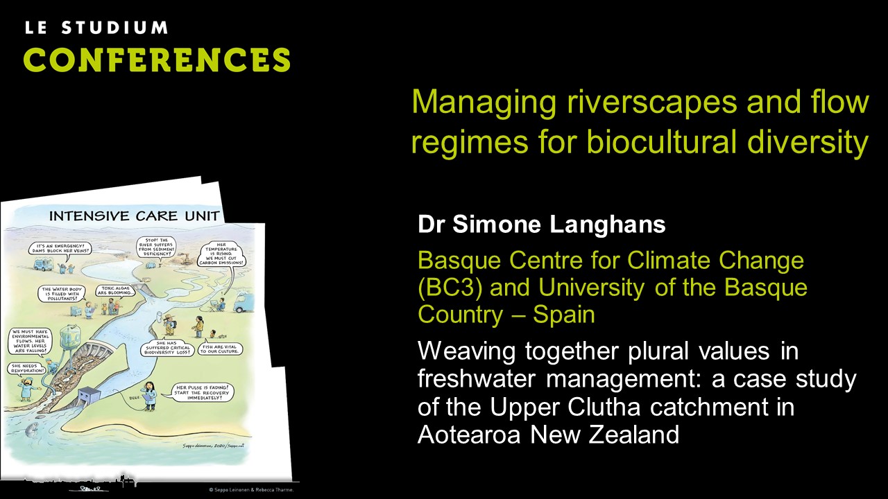 Dr Simone Langhans - Weaving together plural values in freshwater management: a case study of the Upper Clutha catchment in Aotearoa New Zealand
