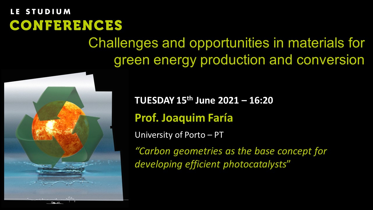 Joaquim Faria - Carbon geometries as the base concept for developing efficient photocatalysts