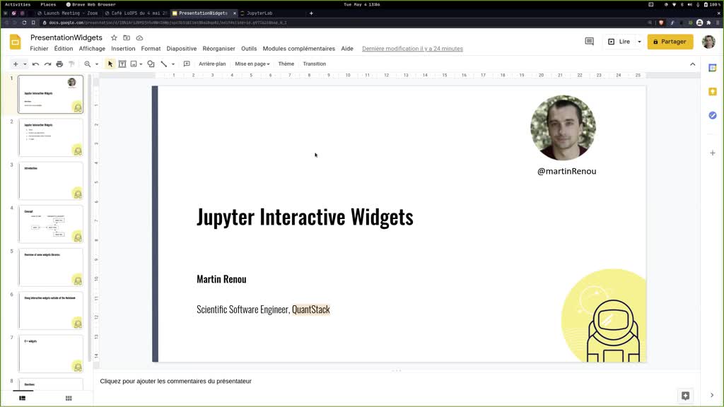 Les widgets interactifs dans Jupyter