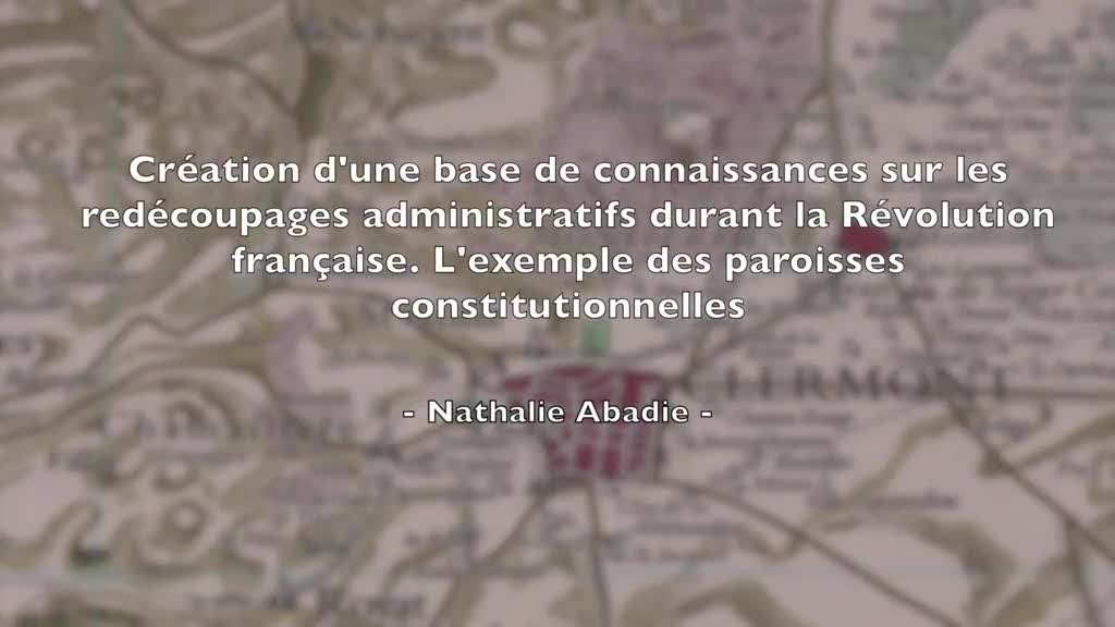 Création d’une base de connaissances sur les redécoupages administratifs durant la Révolution française. L’exemple des paroisses constitutionnelles