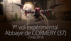 La tour de l'abbaye de Cormery (37)-Drone et photogrammétrie