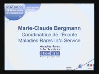 ORPHANET - Au service des malades par Marie-Claude BERGMAN
