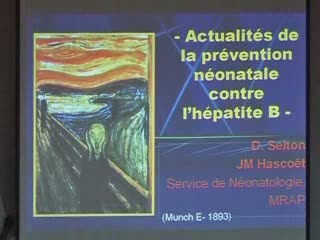 Actualités de la prévention néonatale de l'hépatite B
