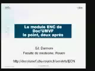 IPM 2005 : Le module ENC de doc'UMVF : le point deux ans après