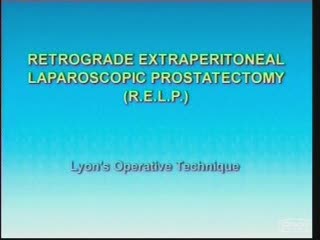 Prostatectomie extrapéritonéale et rétrograde laparoscopique ( P.E.R.L.) : technique opératoire