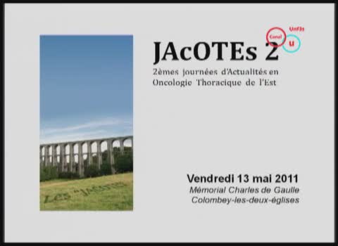 JACOTES 2011 – Référentiel en Oncologie Thoracique de la CBNPC et contrat de bon usage. 