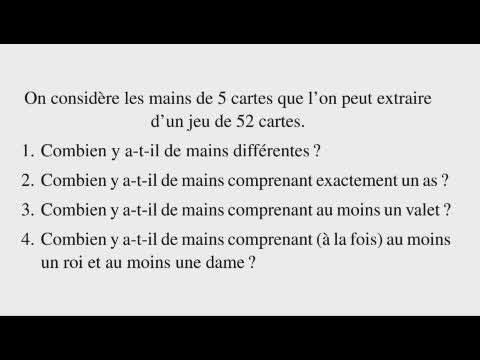 Exercice 5 (Dénombrement) [00239]