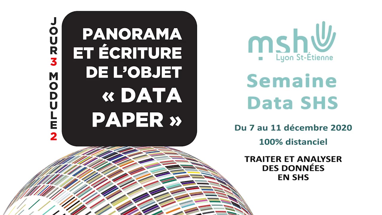 2020 - Data papers, une introduction - PANELS