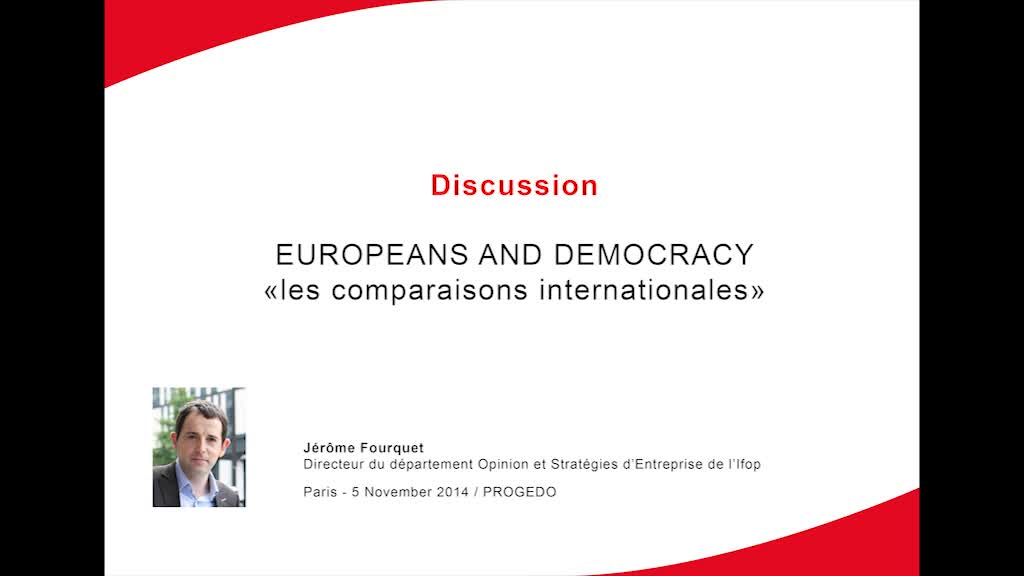 ESS Topline results presentation - Europeans and democracy - JEROME FOURQUET