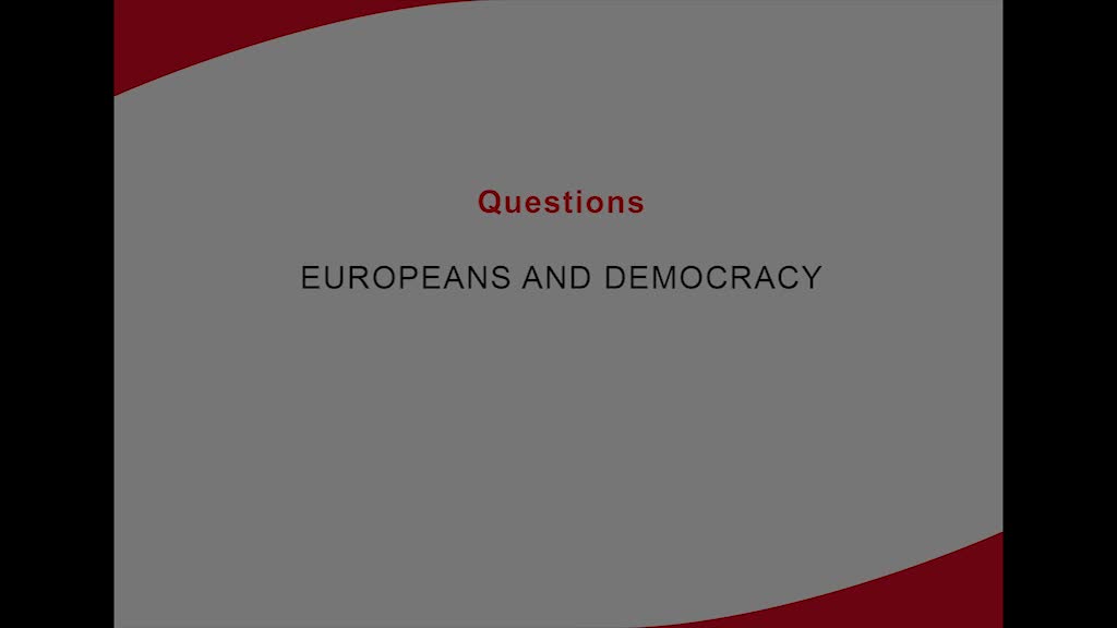 ESS Topline results presentation - Europeans and democracy - Question (1/4) : approche méthodologique et comparaison de données