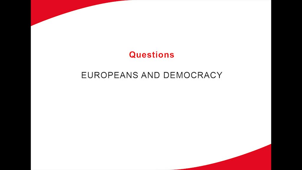 ESS Topline results presentation - Europeans and democracy - Question (2/4) : représentation et évaluation de la démocratie et rapport au système