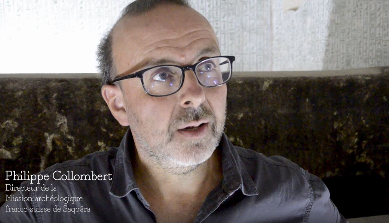 Interview de Philippe Collombert à Saqqâra