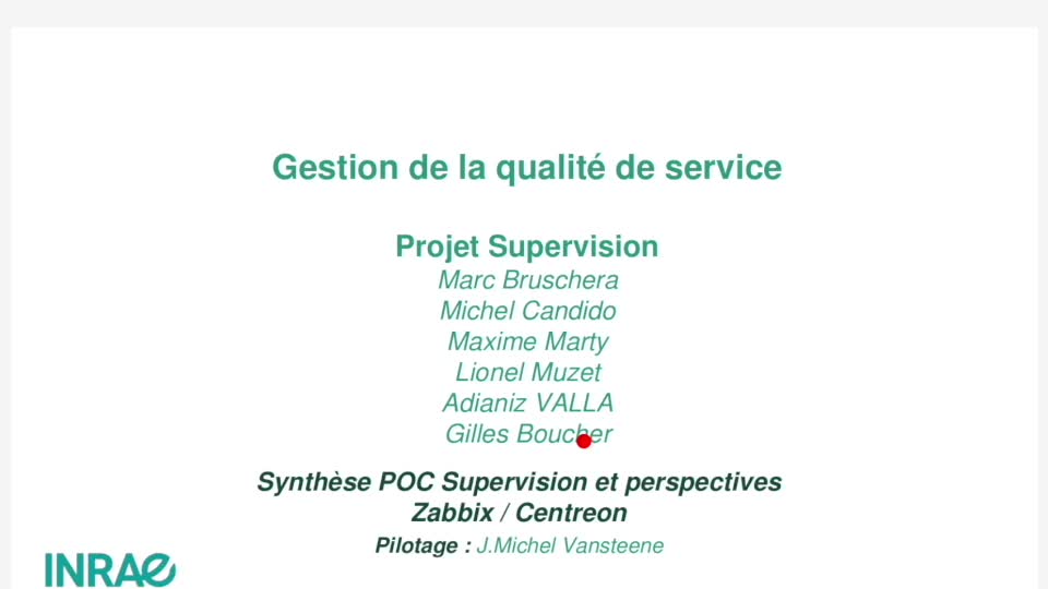 Matinée Supervision-monitoring - Centreon - EMS