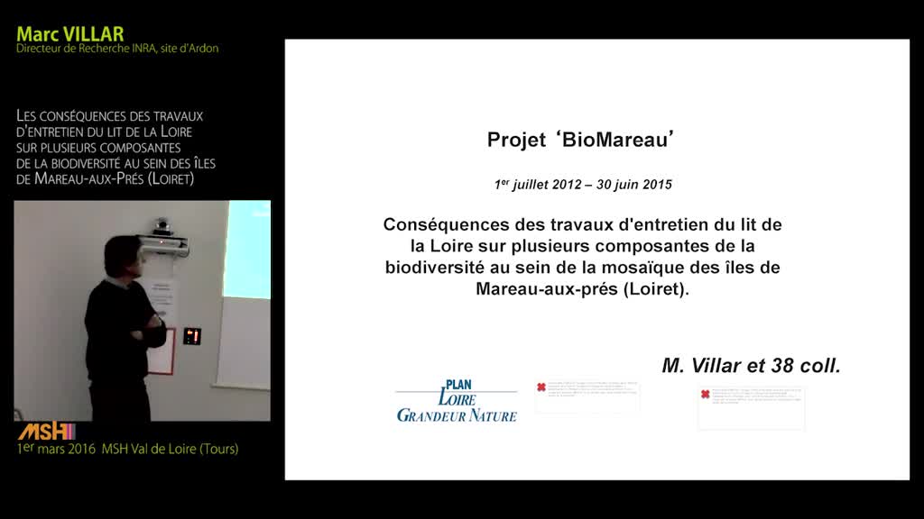 2- Marc VILLAR - Conséquences des travaux d'entretien du lit de la Loire sur plusieurs composantes de la biodiversité au sein des îles de Mareau-aux-Prés (Loiret)