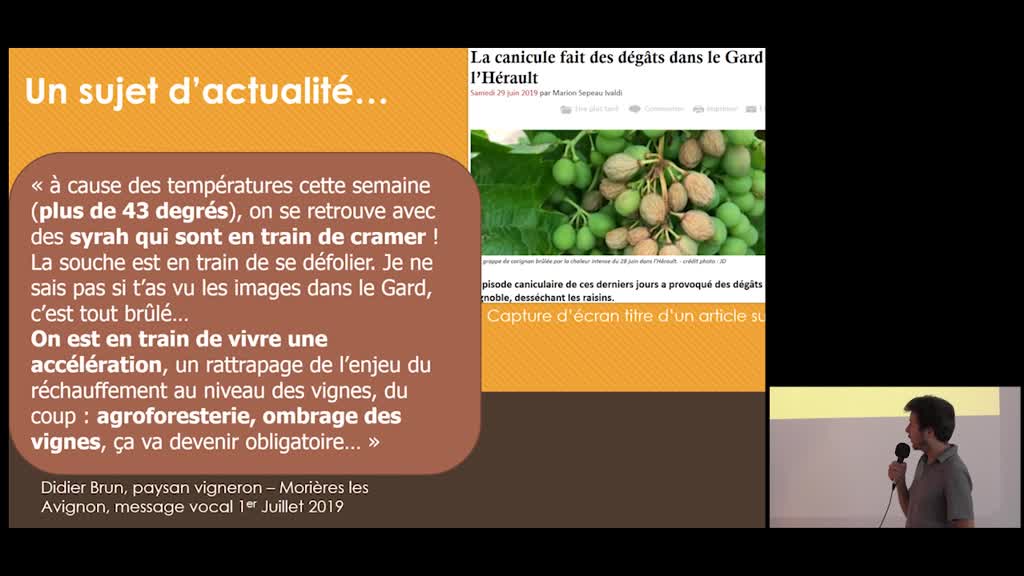 3 - Corentin THERMES - Le développement de stratégies d’adaptation à la production de vin dans la région Provence Alpes Côte d’Azur ou le développement accru de l'accès à la ressource en eau