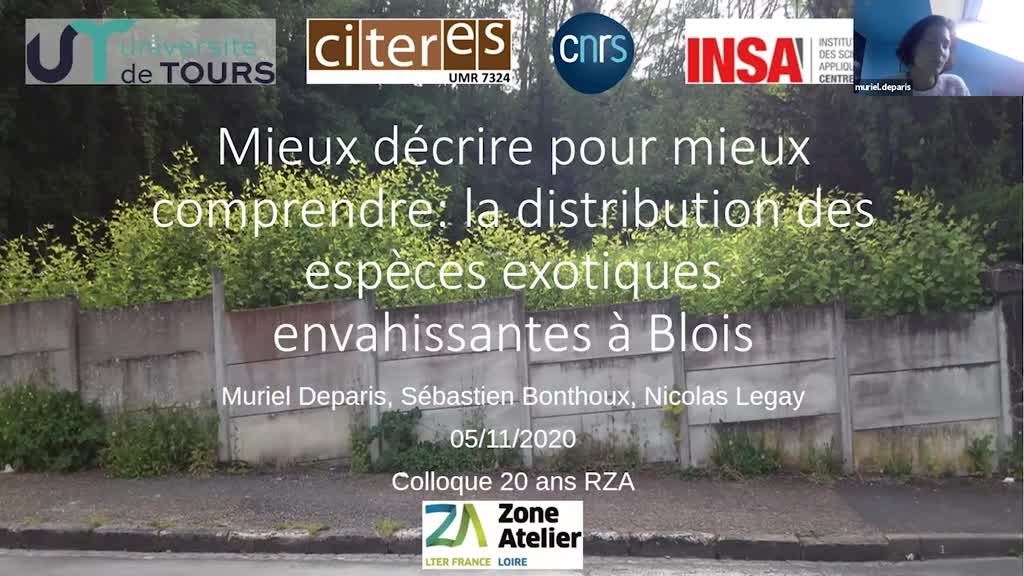 Mieux  décrire  pour  mieux  comprendre  :  la  distribution  spatiale  des  espèces exotiques envahissantes en ville.(ZA Loire)