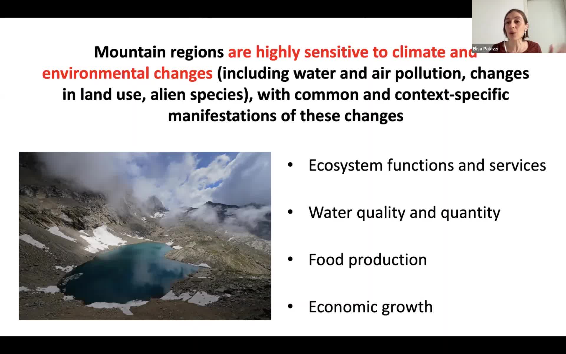 S2-Elevation dependent warming and climate change in the mountains: strengths and uncertainties