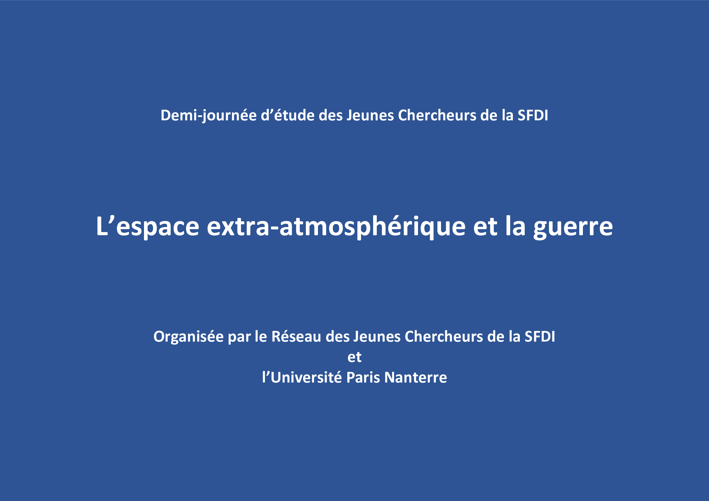 "Cyberguerre et espace extra-atmosphérique", par D. Miramont